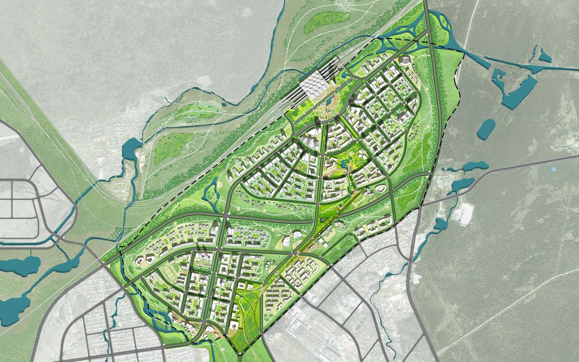 Changbaishan Railway Station Area Masterplan