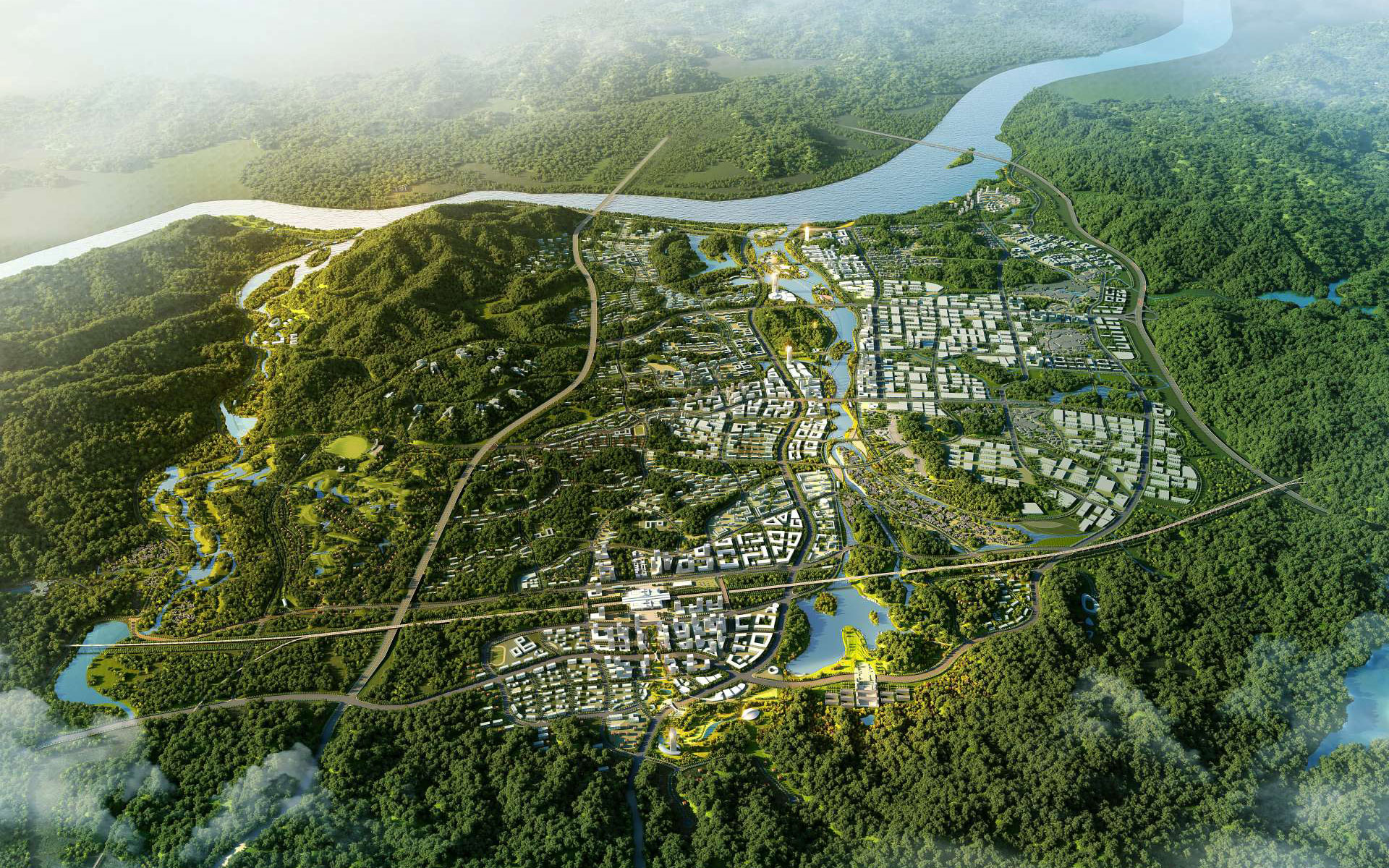 OBERMEYER - Xijiang New City bird eye view